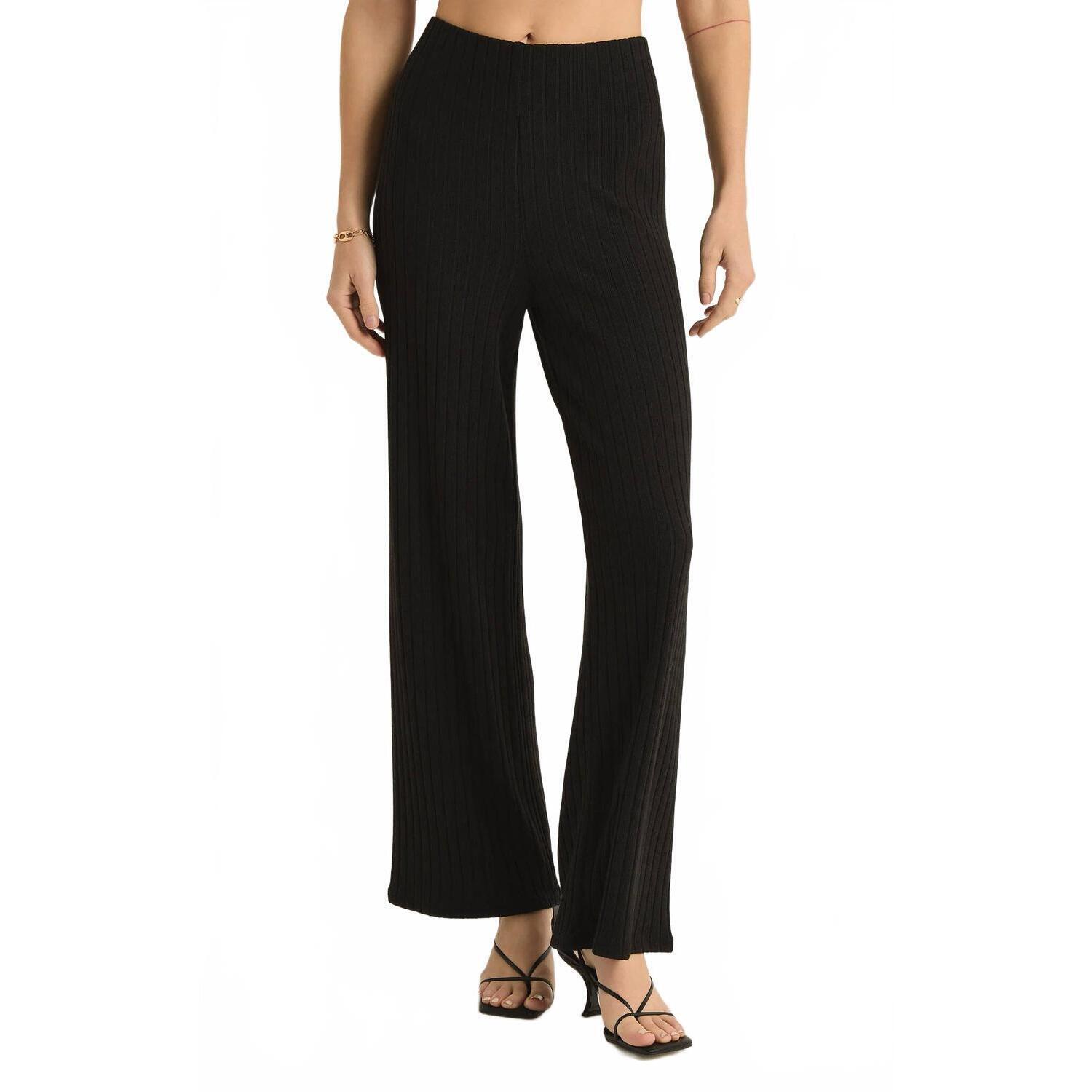 New Z Supply Monte Rib Pant In Black